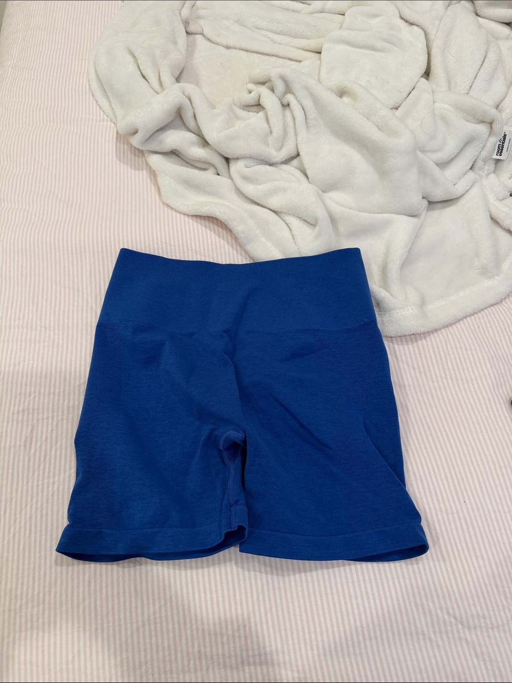 Alphalete Royal Blue High-Waist Bike Shorts